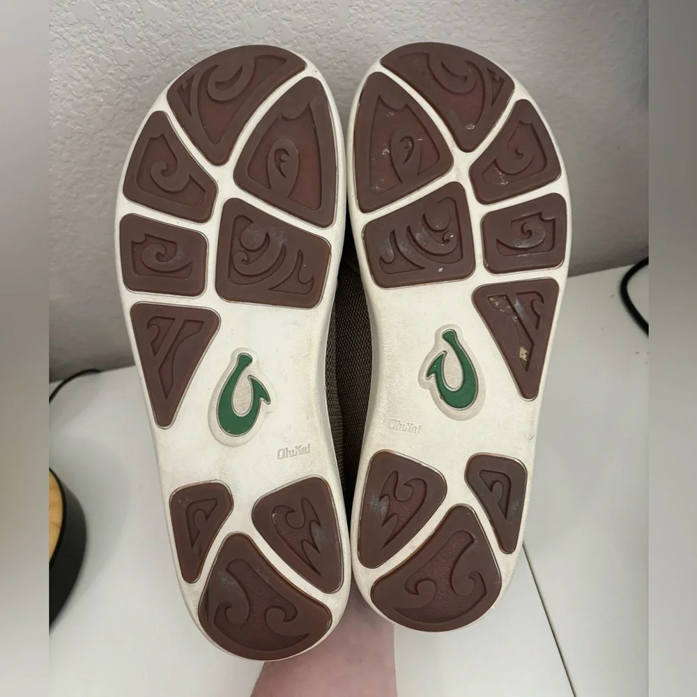 OluKai |‎ Nohea Mesh Men's Slip On Mustang/Lime Peel Sz 12